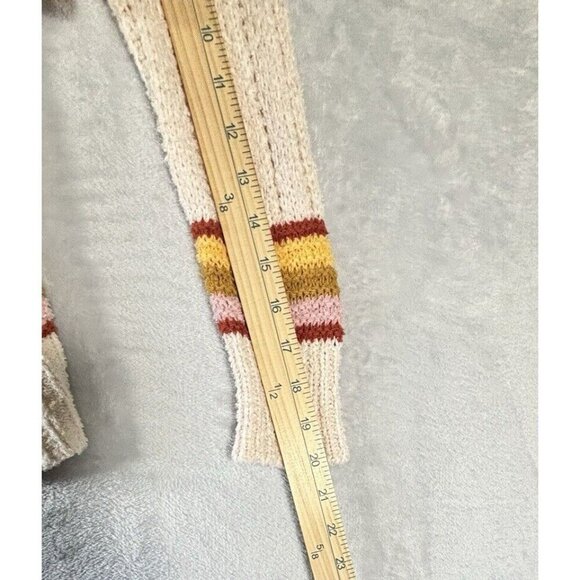 Madewell Striped Diaz Open Front Cardigan Cotton Blend Women's Sweater Sz M - Picture 7 of 11